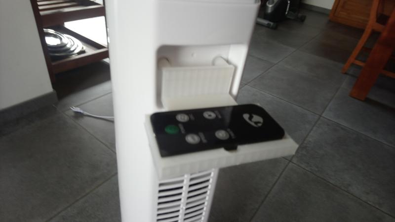 tower fan remote holder