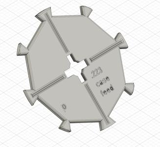 223 disc plate for shoebox case feeder