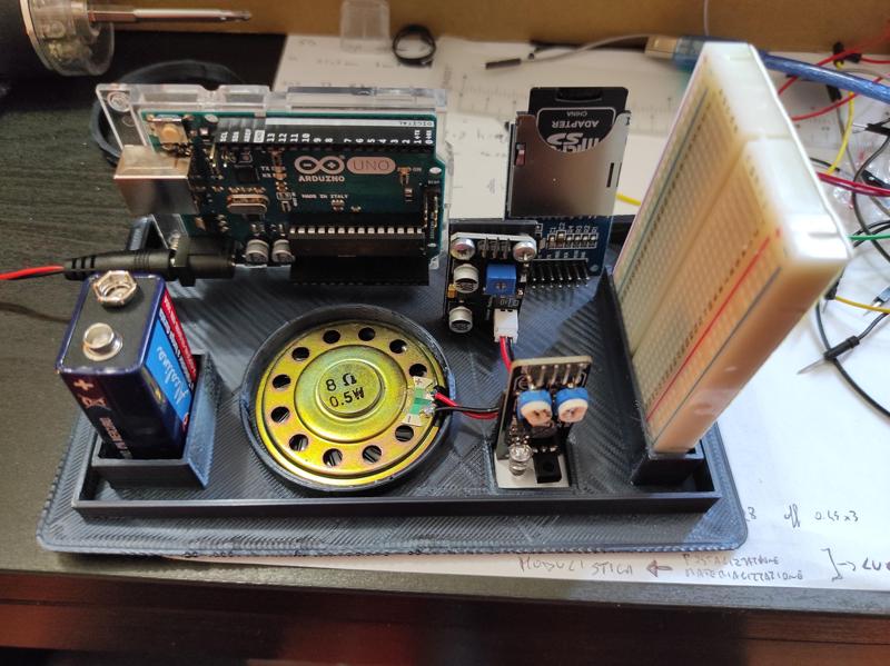 supporto elettronica per caminetto natalizio interattivo