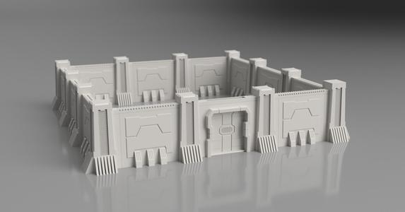 Modular Walls for Tabletop and Dioramas