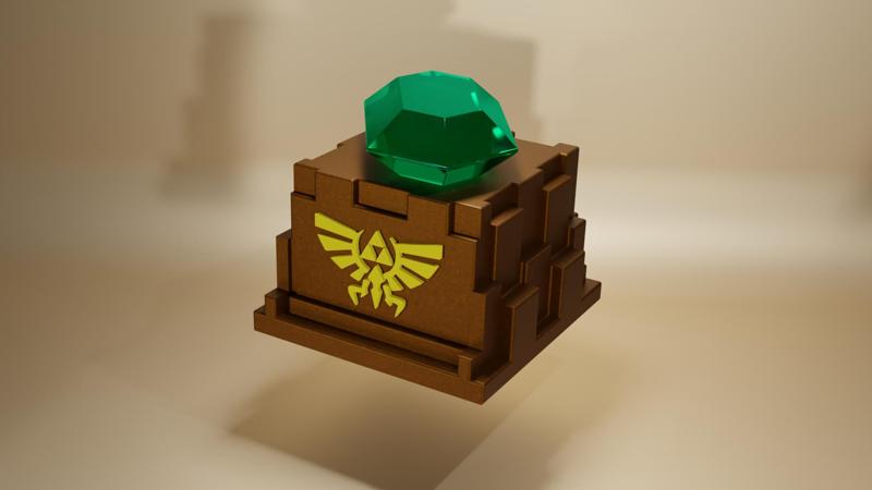 The Legend of Zelda emerald keycap