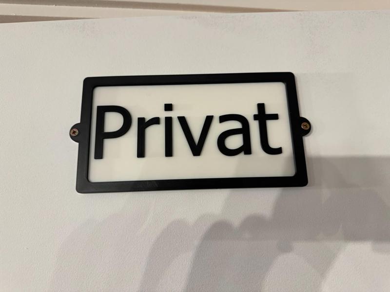 Schild Privat
