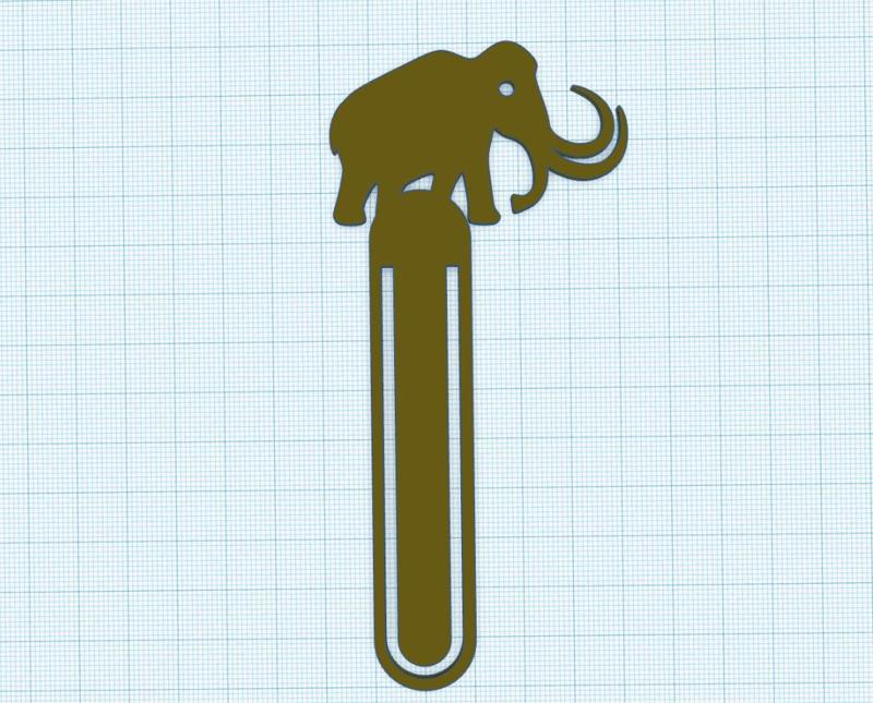 Mammoth Bookmark
