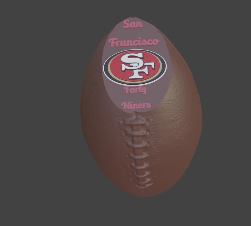 San Francisco 49ers displayable football