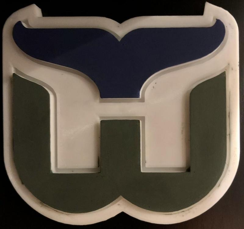 Hartford Whalers Logo & Refrigerator Magnet
