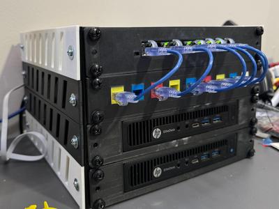 1U 10" Rack side panel