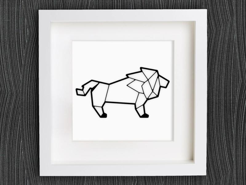 Customizable Origami Lion
