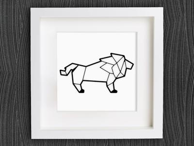 Customizable Origami Lion