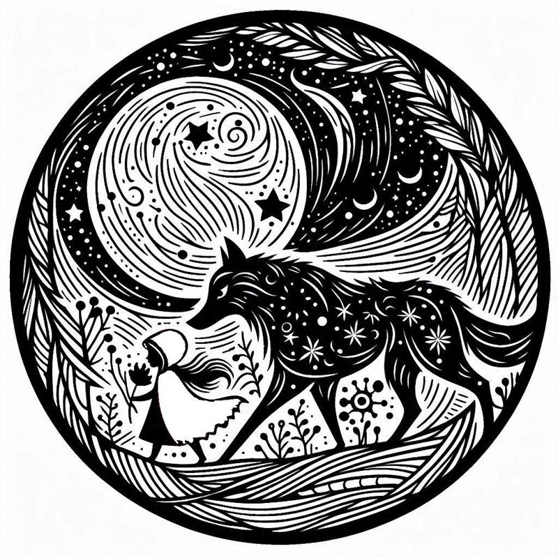 The Little Red Ridding Hood coaster