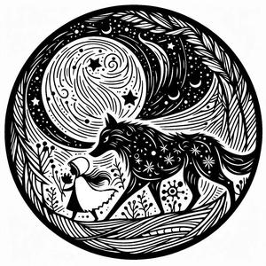 The Little Red Ridding Hood coaster