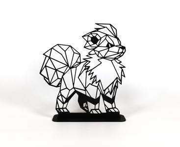 Geometric Low Poly Growlithe