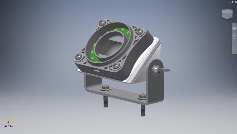 MS Lifecam HD 3000 camera tilt bracket with LED ring