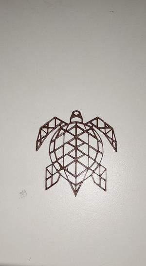 Wall art - 2D line art - Turtle