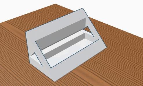 Cool print in place card holder