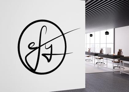 Wall Art Geometric | Handwritting Name Circle Frame