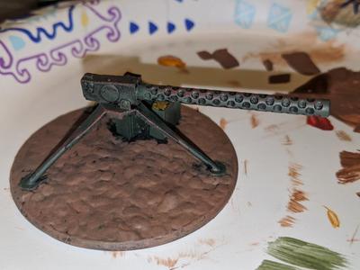 Vintage Machine Gun Terrain Model