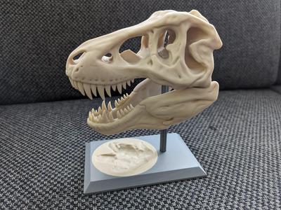 T-Rex base with footprint (Remixed to be two pieces)