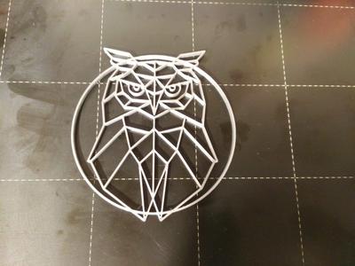 owl  coaster wall gemetric art