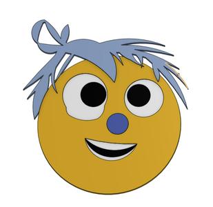 Inside Out JOY - Pixar movie, keychain, 3 color no AMS