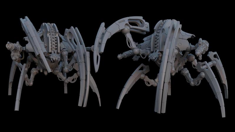 Cyber Lord / Space Zombies Heavy Spider Construct