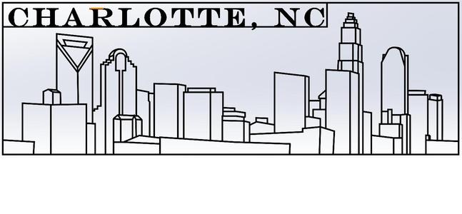 Charlotte NC City Skyline