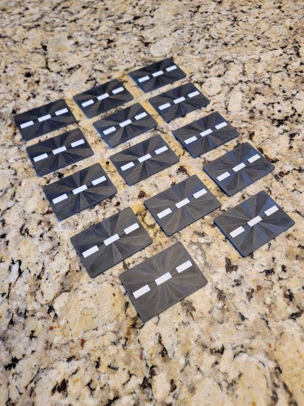 Street with raised dashes