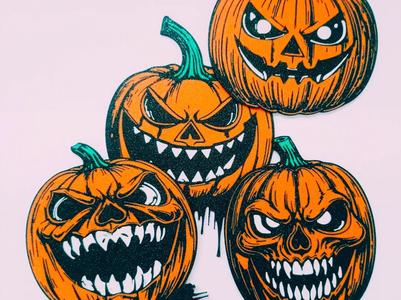 Halloween PUMPKIN coaster