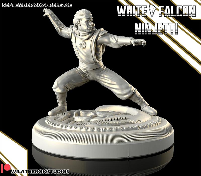 White Ninjetti Ranger Statue