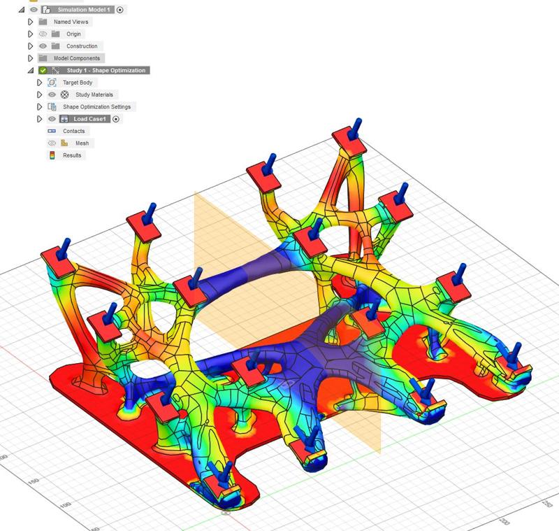 Generative Designed PC Stand