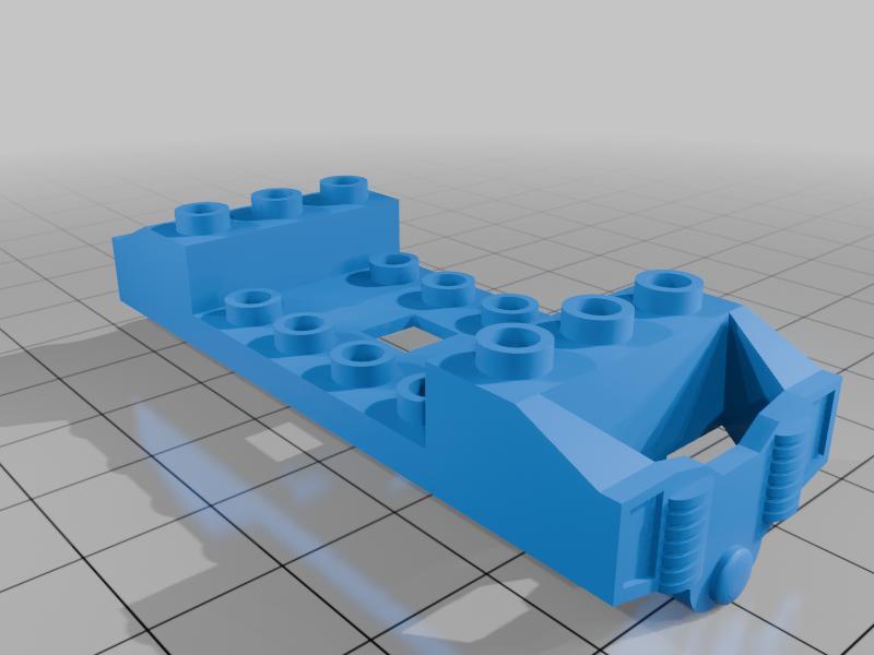 Lego style Train/Coach Bogie