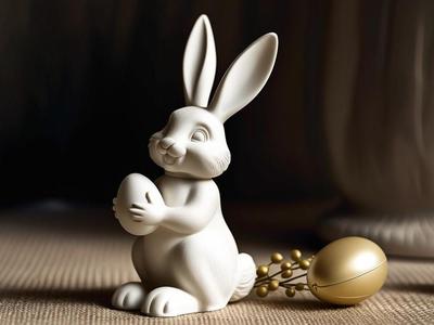 Easter Bunny with Egg 