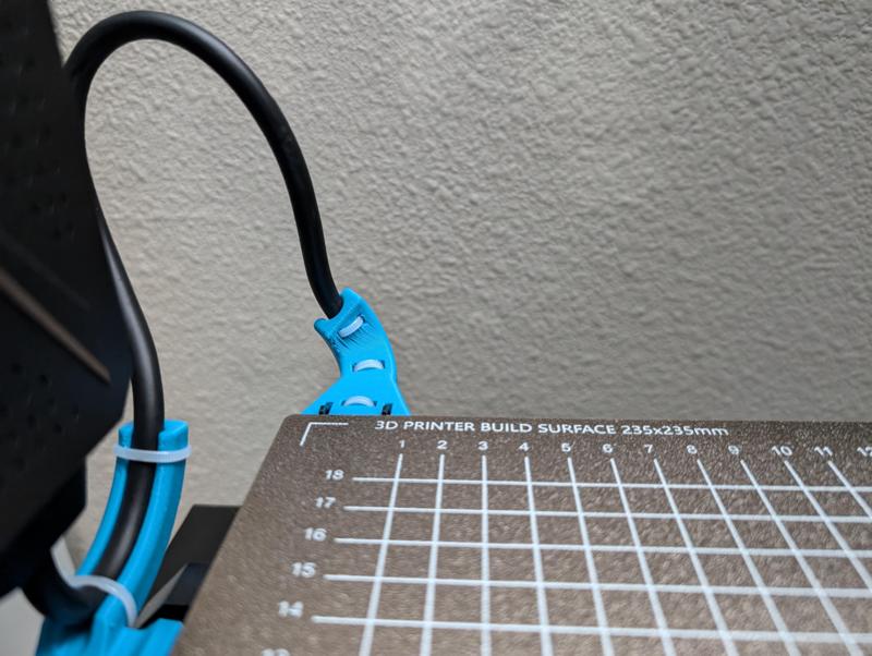 Sovol SV06 Heat Bed Cable support curved & angled for tight spaces