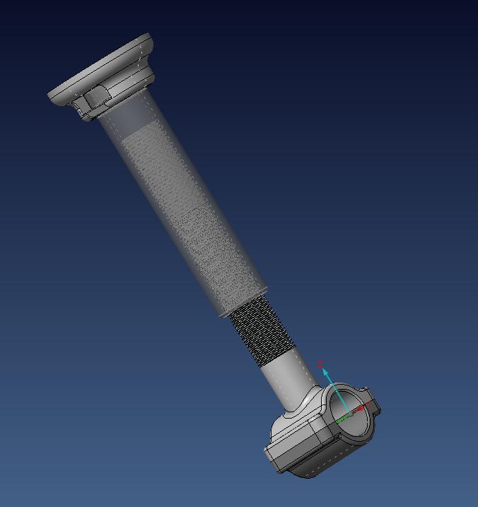 Adjustable shower curtain bar / rod extra ceiling support 