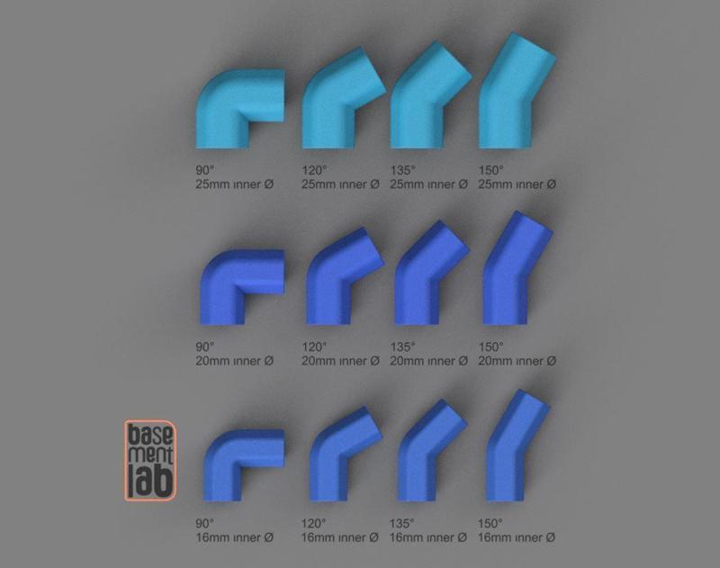 Pipe fittings Clamp/Clip Ø16mm / Ø20mm / Ø25mm Hexagonal Shape - Clips per fissaggio tubi profilo esterno esagonale