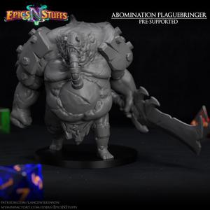 Abomination Plaguebringer Miniature - pre-supported
