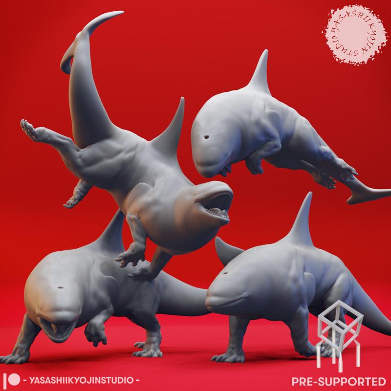 Akhlut Pod - Tabletop Miniature (Pre-Supported)