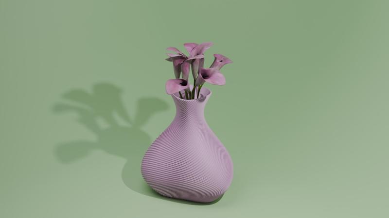 Tall Vase Bulbe Shape
