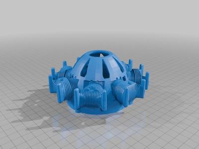 Kellett autogyro radial engine