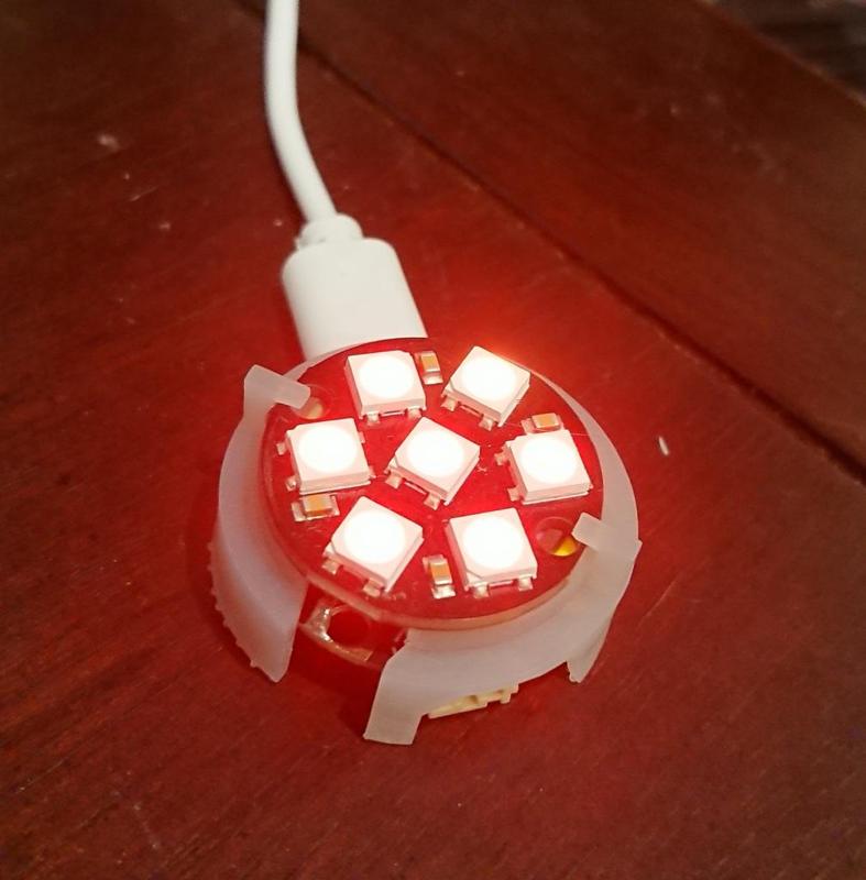 Holder for Gemma M0 and Neopixel jewel