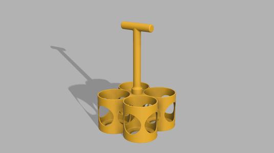 Milk bottles carrier