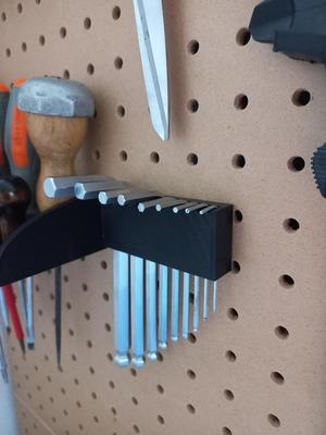 Pegboard Hex key / Allen key holder