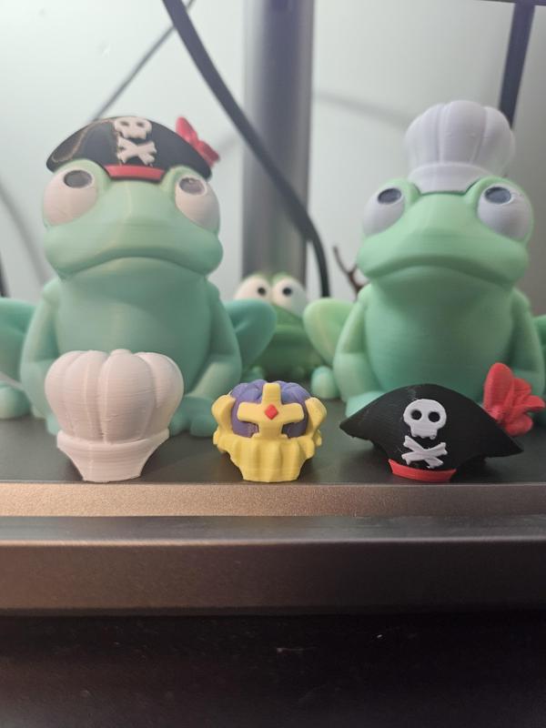 Hat Pack 01 for DeskBuddyFrog magnetic