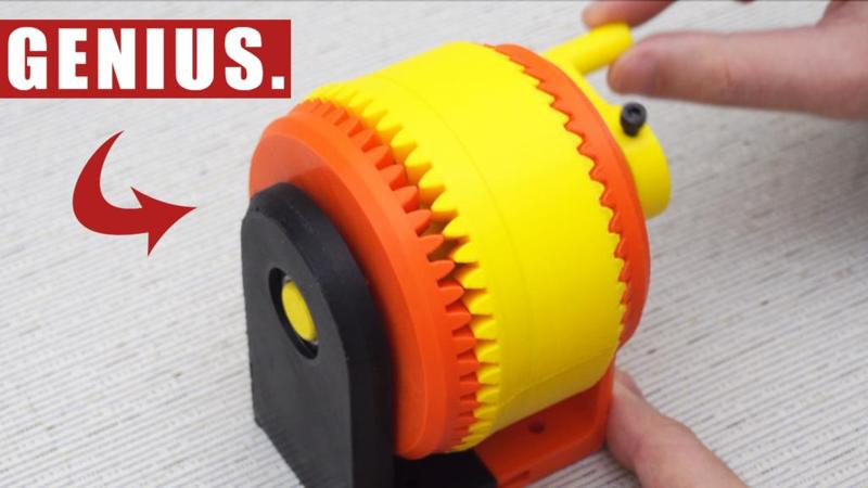 Pericyclic (Nutation) Gearbox  [ 41.25:1 reduction ]