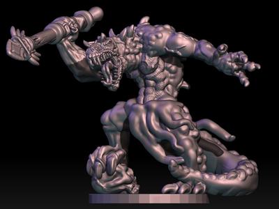 Carnotaurus Warrior  |  Presupported