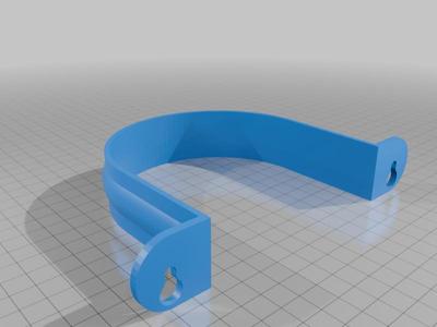 4" PVC pipe saddle clamp