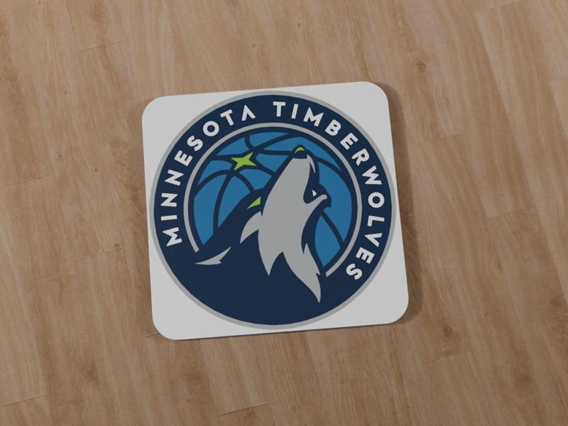 Minnesota Timberwolves Square Coaster