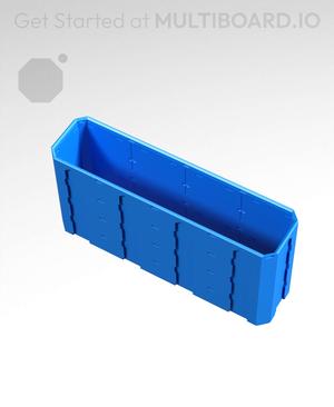4x1x2 - Topped Multipoint Rail - Pop-In Multibin Shell Extension