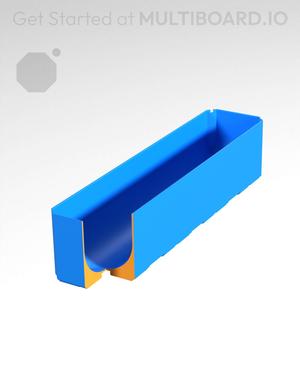 1x4x1 - Full Curved Bin - Multibin Insert