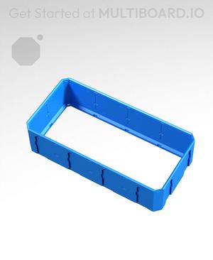 4x2x1 - Topped Multipoint Rail - Standard Click-In Multibin Shell Extension