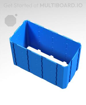 4x2x2.5 - Full Multipoint Rail - Universal Click-In Multibin Shell Extension